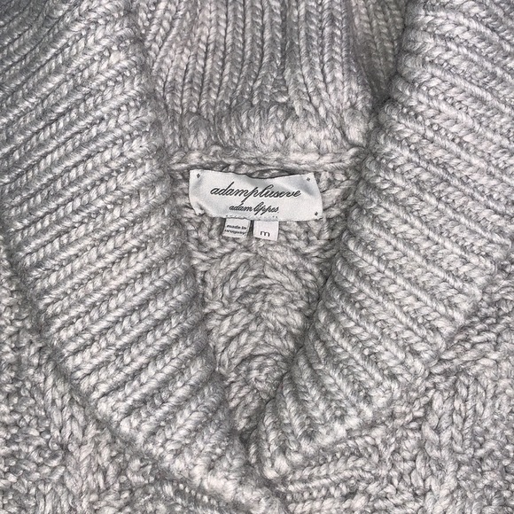 ADAM LIPPES Adampluseve Heavy Wool blend cable knit cardigan sweater - Picture 4 of 9